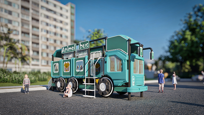 Car shaped amusement equipment suitable for outdoor playgrounds and kindergartens